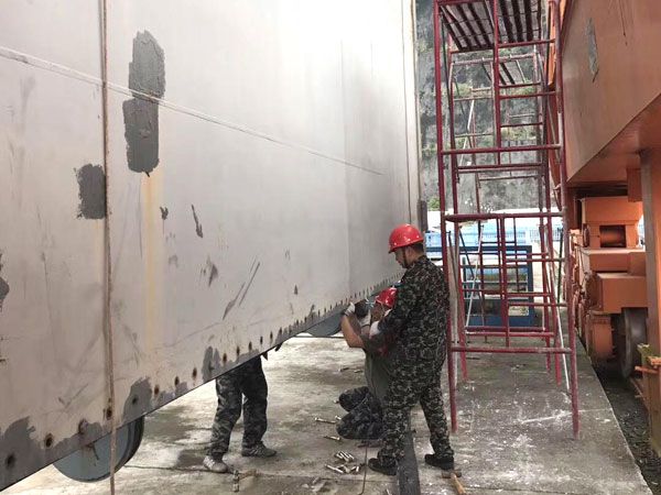 閘門水封更換、改造施工